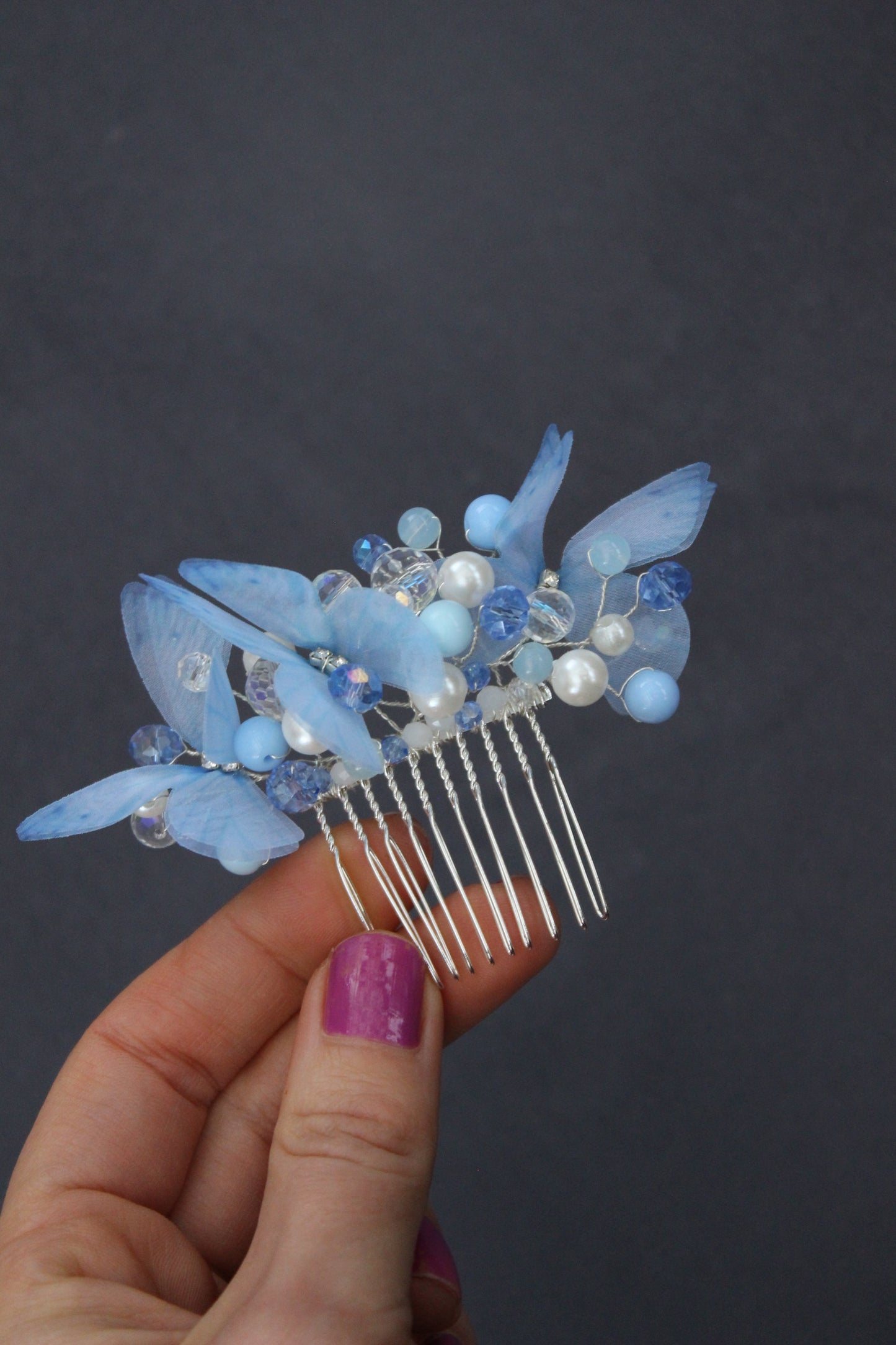 Bērnu matu sprādze ''Zilo ziediņu dejas''