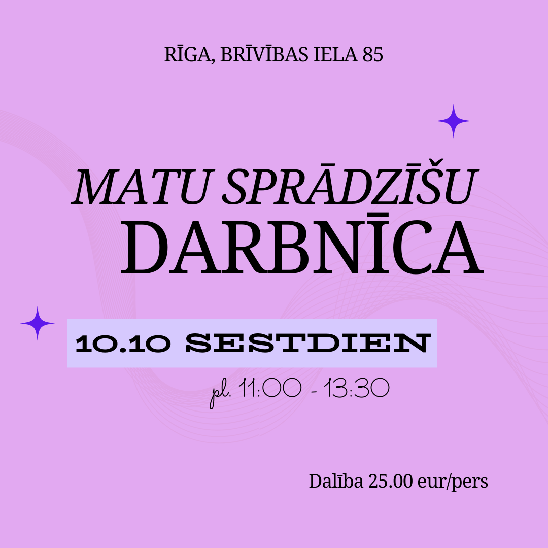 MATU sprādzīšu darināšanas meistarklase 10.10 RĪGĀ